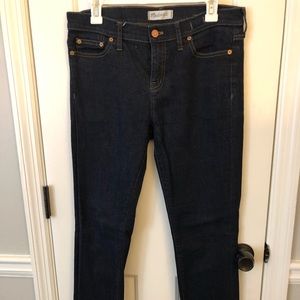 Madewell Alley Straight Jeans Dark Wash